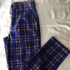 Forever21 Blue Plaid Pants
